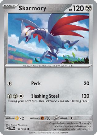 Skarmory 142/197 SV03 Obsidian Flames - Uncommon