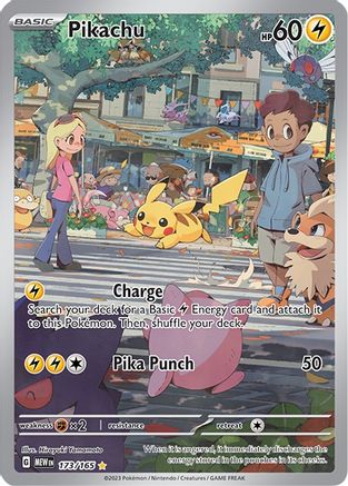 Pikachu 173/165 - Holofoil SV Scarlet & Violet 151 - Illustration Rare