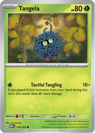 Tangela 114/165 - Reverse Holofoil SV Scarlet & Violet 151 - Common