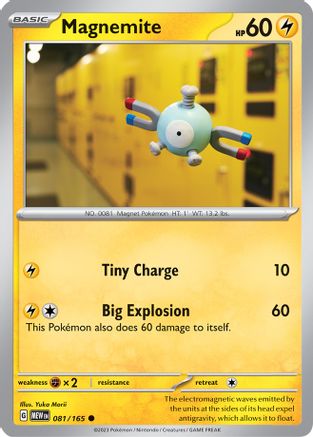 Magnemite 081/165 - Reverse Holofoil SV Scarlet & Violet 151 - Common