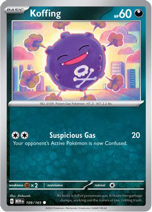 Koffing 109/165 SV Scarlet & Violet 151 - Common