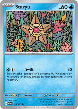 Staryu 120/165 - Reverse Holofoil SV Scarlet & Violet 151 - Common
