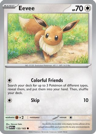 Eevee 133/165 SV Scarlet & Violet 151 - Common