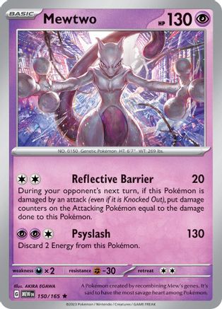 Mewtwo 150/165 - Holofoil SV Scarlet & Violet 151 - Rare