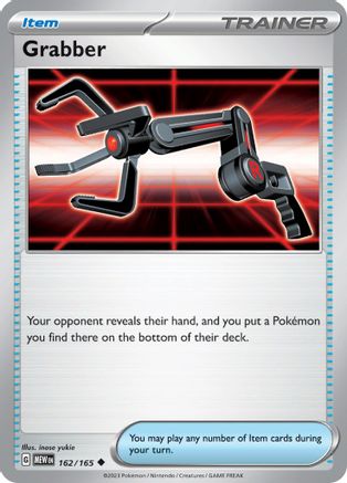 Grabber 162/165 - Reverse Holofoil SV Scarlet & Violet 151 - Uncommon