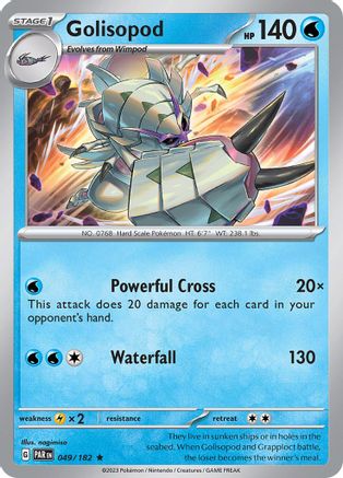 Golisopod 049/182 - Reverse Holofoil SV04 Paradox Rift - Rare