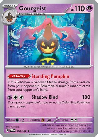 Gourgeist 078/182 - Reverse Holofoil SV04 Paradox Rift - Uncommon
