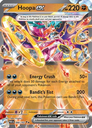 Hoopa ex 098/182 - Holofoil SV04 Paradox Rift - Double Rare