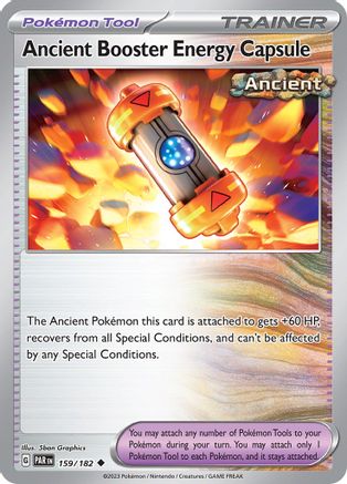 Ancient Booster Energy Capsule 159/182 - Reverse Holofoil SV04 Paradox Rift - Uncommon