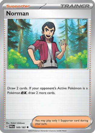 Norman 168/182 - Reverse Holofoil SV04 Paradox Rift - Uncommon