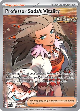 Professor Sada's Vitality 239/182 - Holofoil SV04 Paradox Rift - Ultra Rare