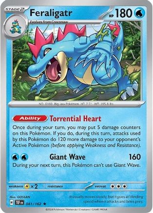 Feraligatr 041/162 - Holofoil SV05 Temporal Forces - Rare