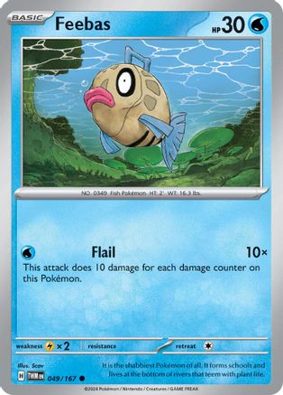 Feebas 049/167 - Reverse Holofoil SV06 Twilight Masquerade - Common