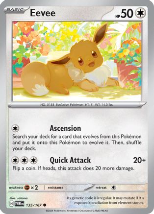Eevee 135/167 SV06 Twilight Masquerade - Common