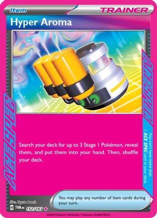 Hyper Aroma 152/167 - Holofoil SV06 Twilight Masquerade - ACE SPEC Rare