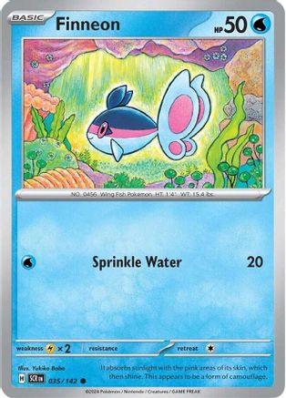 Finneon 035/142 - Reverse Holofoil SV07 Stellar Crown - Common