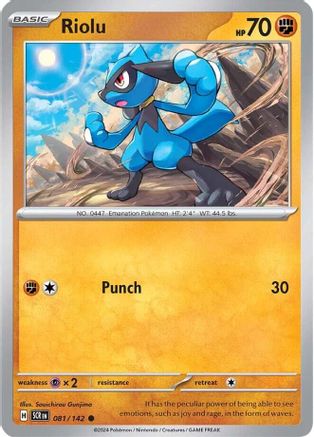 Riolu 081/142 SV07 Stellar Crown - Common