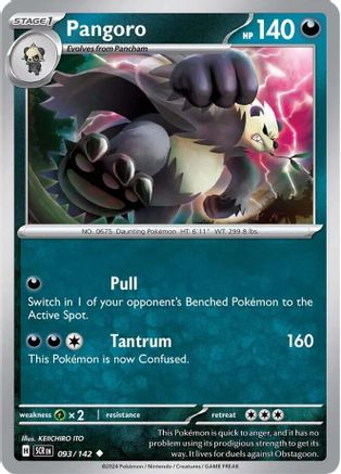 Pangoro 093/142 SV07 Stellar Crown - Uncommon