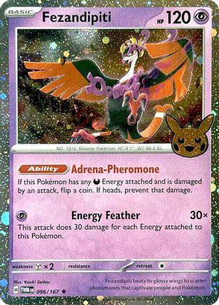 Fezandipiti (Cosmos Holo) 096/167 - Holofoil Trick or Trade BOOster Bundle 2024 - Holo Rare