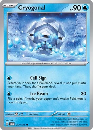 Cryogonal 047/191 SV08 Surging Sparks - Common
