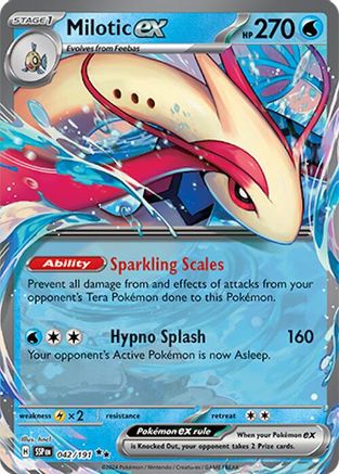 Milotic ex 042/191 - Holofoil SV08 Surging Sparks - Double Rare