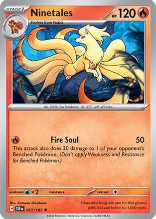 Ninetales 017/191 SV08 Surging Sparks - Uncommon