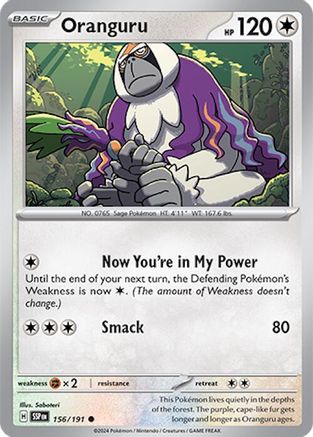 Oranguru 156/191 SV08 Surging Sparks - Common