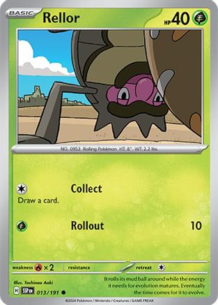 Rellor 013/191 - Reverse Holofoil SV08 Surging Sparks - Common