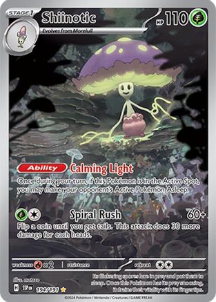 Shiinotic 194/191 - Holofoil SV08 Surging Sparks - Illustration Rare