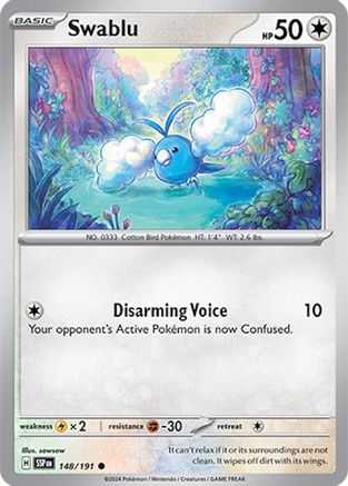 Swablu 148/191 SV08 Surging Sparks - Common