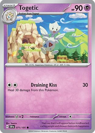 Togetic 071/191 - Reverse Holofoil SV08 Surging Sparks - Common