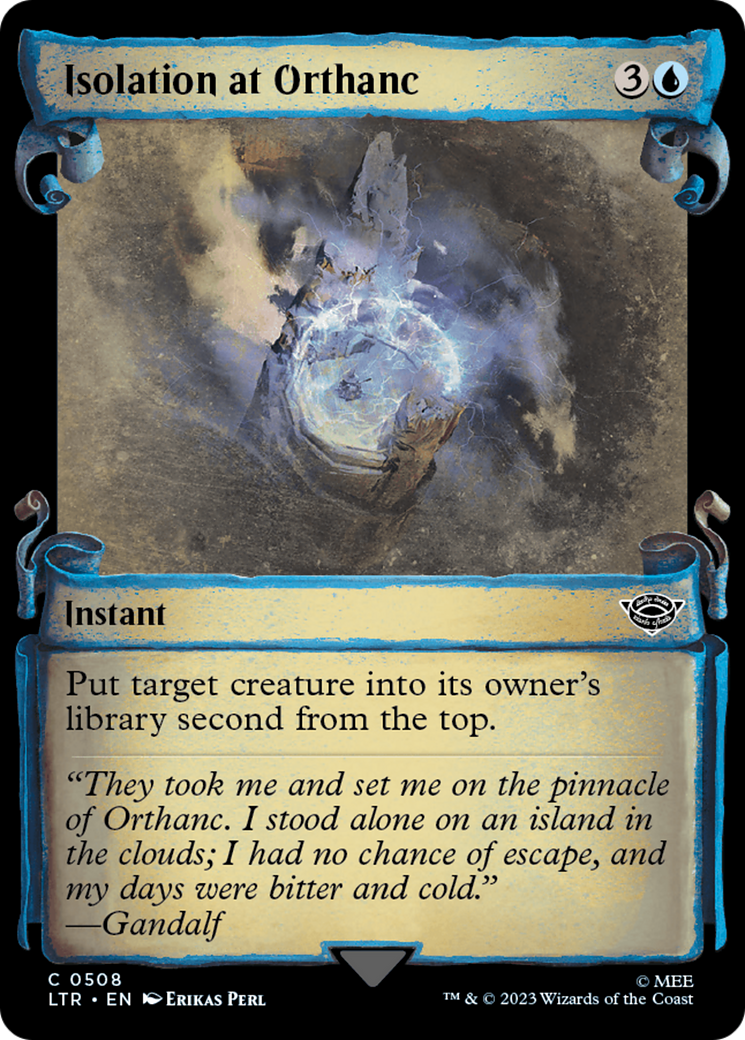 Isolation at Orthanc (Showcase Scrolls) (LTR-508) - The Lord of the Rings: Tales of Middle-earth: (Showcase)