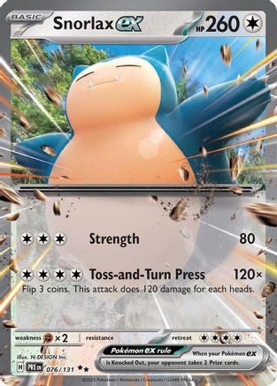 Snorlax ex 076/131 - Holofoil SV Prismatic Evolutions - Double Rare
