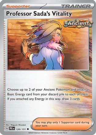 Professor Sada's Vitality 120/131 - Reverse Holofoil SV Prismatic Evolutions - Uncommon