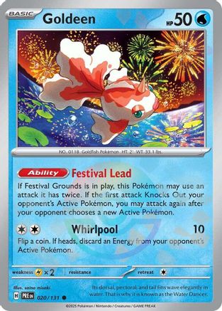 Goldeen (Poke Ball Pattern) 020/131 - Holofoil SV Prismatic Evolutions - Common