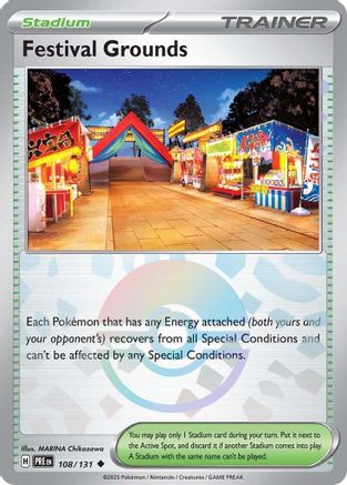 Festival Grounds (Poke Ball Pattern) 108/131 - Holofoil SV Prismatic Evolutions - Uncommon