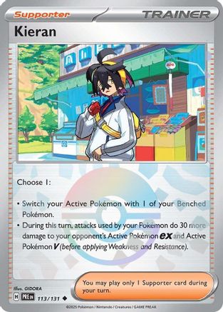 Kieran 113/131 - Holofoil SV Prismatic Evolutions - Uncommon