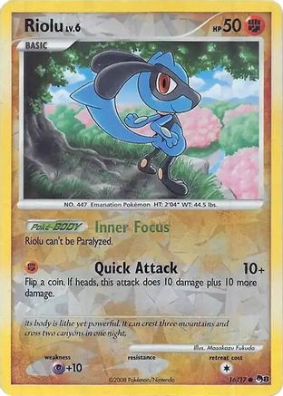 Riolu (Cracked Ice Holo) 016 - Holofoil Miscellaneous Cards & Products - Common