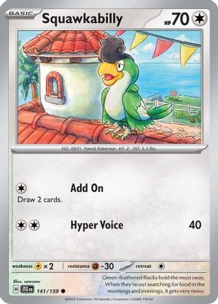 Squawkabilly 141/159 SV09 Journey Together - Common