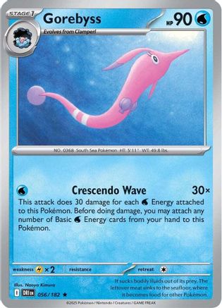 Gorebyss 056/182 - Reverse Holofoil SV10 Destined Rivals - Rare