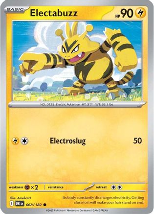 Electabuzz 068/182 - Reverse Holofoil SV10 Destined Rivals - Common
