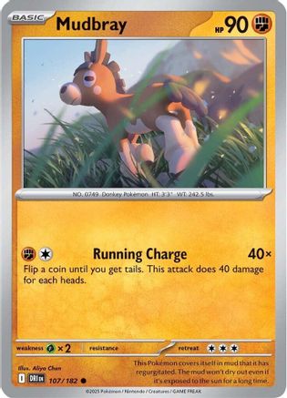 Mudbray 107/182 - Reverse Holofoil SV10 Destined Rivals - Common