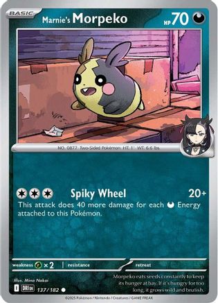 Marnie's Morpeko 137/182 SV10 Destined Rivals - Common