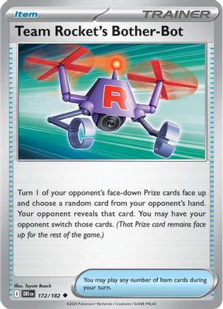 Team Rocket's Bother-Bot 172/182 - Reverse Holofoil SV10 Destined Rivals - Uncommon