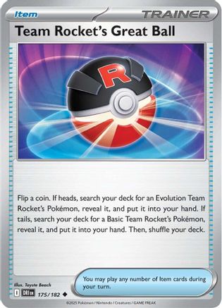 Team Rocket's Great Ball 175/182 SV10 Destined Rivals - Uncommon