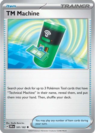 TM Machine 181/182 - Reverse Holofoil SV10 Destined Rivals - Uncommon