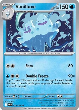 Vanilluxe 029/086 SV White Flare - Uncommon