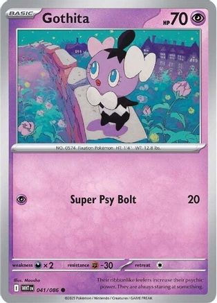 Gothita 041/086 - Reverse Holofoil SV White Flare - Common