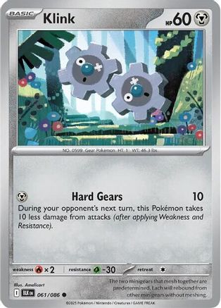 Klink 061/086 SV Black Bolt - Common