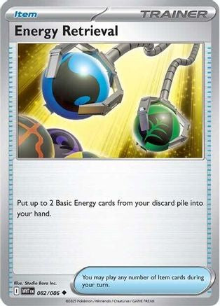 Energy Retrieval 082 - Reverse Holofoil SV White Flare - Uncommon